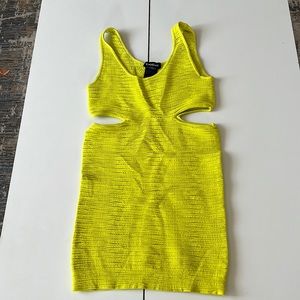 BEBE like green extra stretchy mini dress
